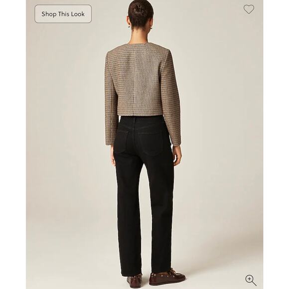 J. Crew Petite slim-wide jean in Black Wash NWT size 29 - Picture 4 of 8